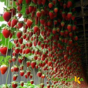 Клубника ампельная Анастасия купить по цене от 370р. в интернет-магазине «Посадика» с доставкой почтой в в Шагонаре и по всей России – [изображение №1].
